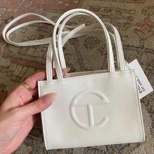 White Mini Telfar Shopper